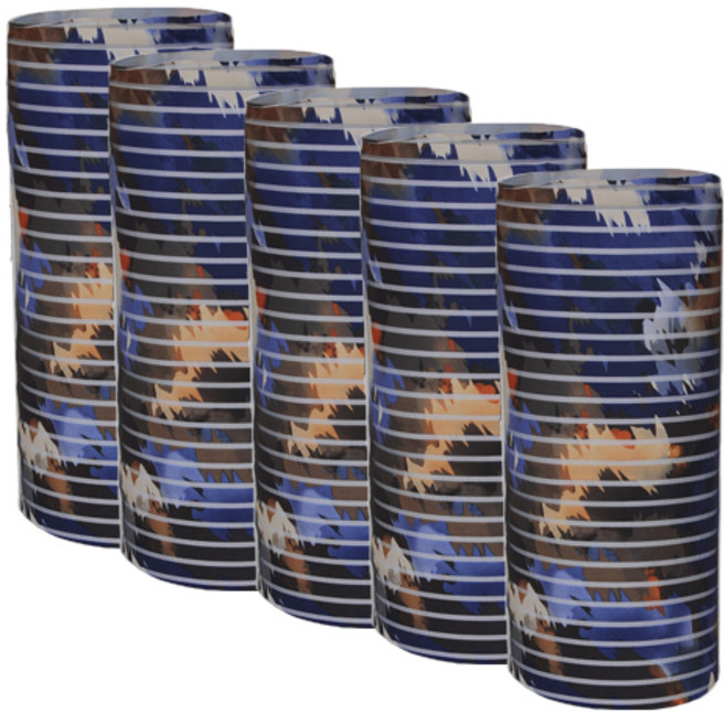 스트라이프 메쉬 쿨 스카프 5개