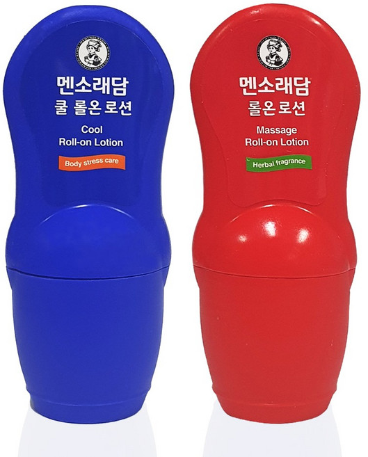 [자취몰]멘소래담 바르는파스 핫+쿨 롤온 세트, 1개