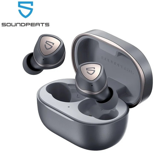 사운드피츠 무선 이어폰 소닉 블루투스 TWS 오픈 이어버드, 그레이