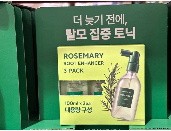 [모근영양 쿨링 탈모케어] 아로마티카 로즈마리 루트 인핸서 두피 토닉 헤어토닉, 100ml, 3개
