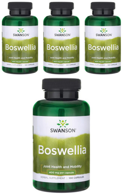 斯旺森Swanson 乳香萃取物400mg膠囊, 100粒, 4罐