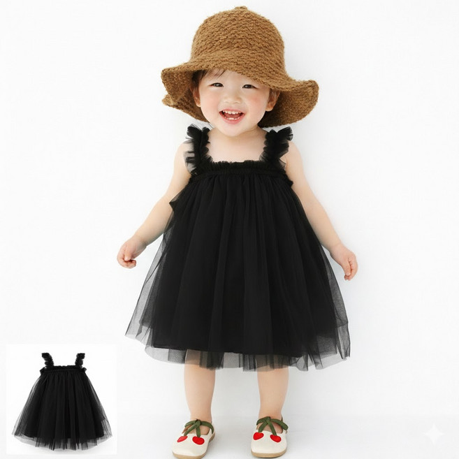 여아 샤원피스 블루튜튜원피스 공주원피스 여름나시 키즈드레스 파티원피스 블룸샤샤원피스