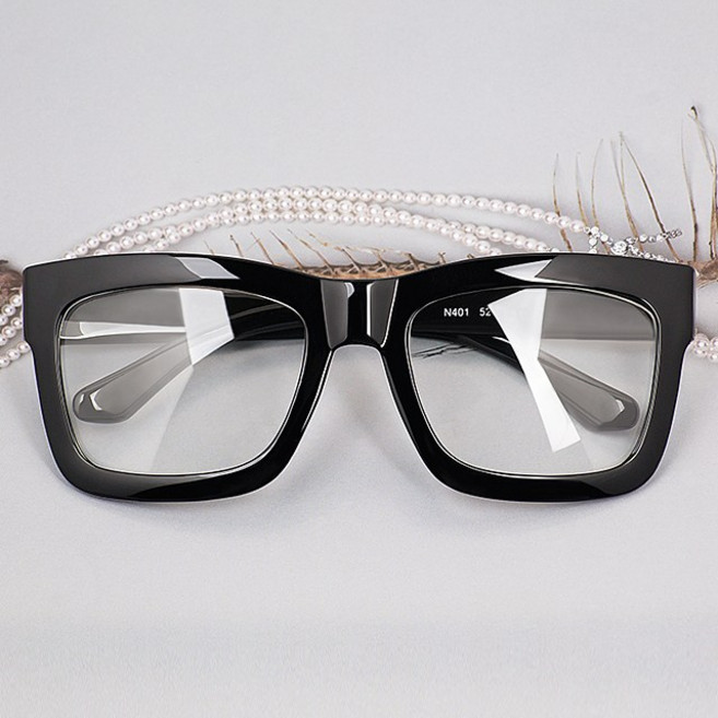 하루홀릭 빅사이즈 사각 스퀘어 국내생산 초경량 TR 소재 남자 뿔테안경