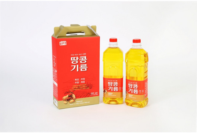 땅콩기름 선물세트, 2개, 900ml