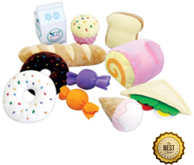 유치원 빵집놀이 빵 사탕 모형 펠트 헝겊교구 키즈카페 완구 주방놀이추천