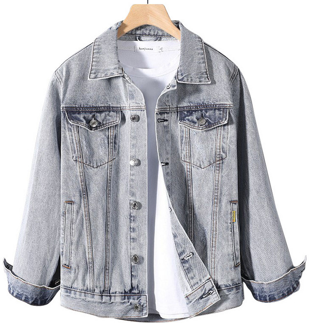 남자 오버핏 데님 자켓