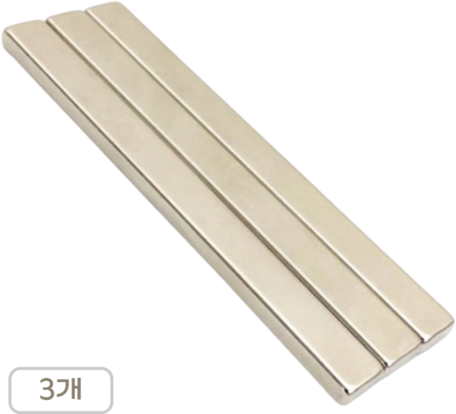 초강력 네오디움 사각자석, 3개