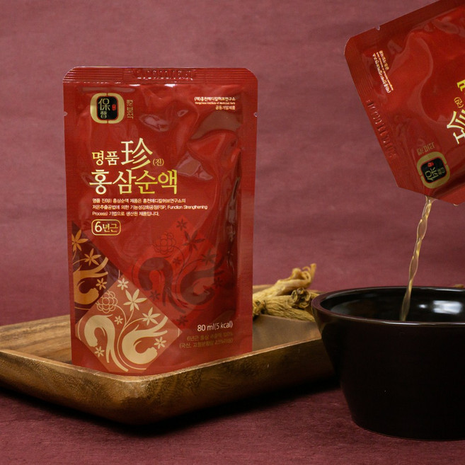 6년근 지삼 명품진 홍삼순액 80mlx30포(30일분), 30개, 80ml