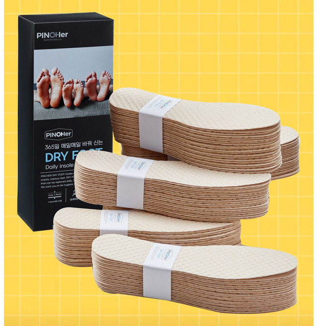 핀처 발냄새페이퍼 발냄새제거제 일회용 깔창 드라이풋 1+1 (30켤레), 플러스 베이지 1+1 (20켤레), 1개