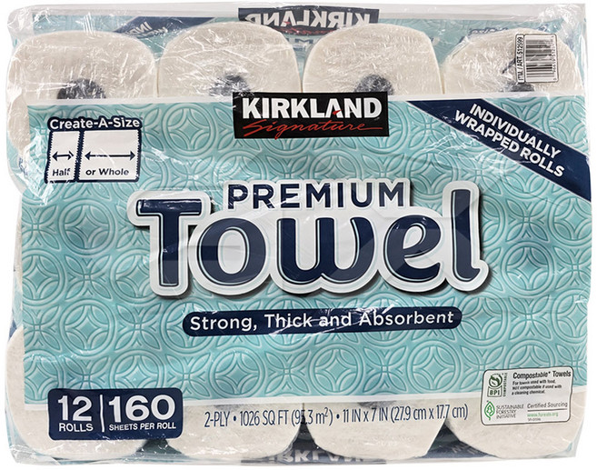 커클랜드 시그니춰 종이타월, 12개입, 1개
