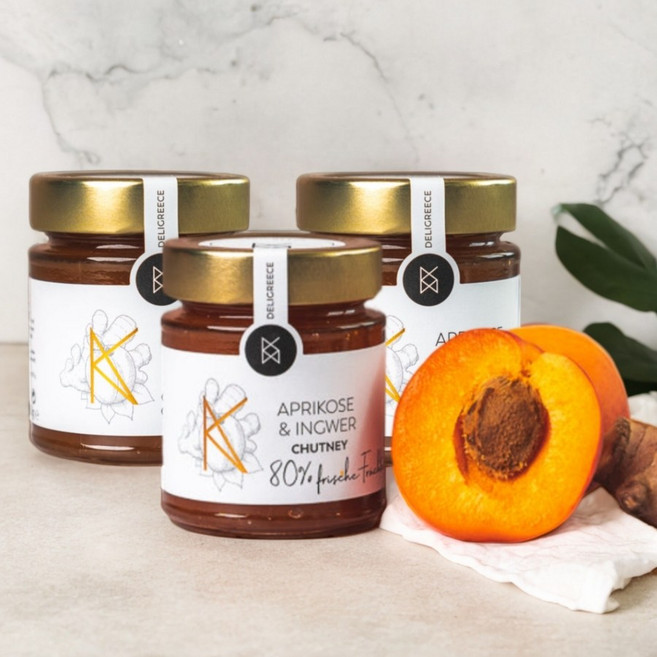 그리스 델리그리스 80프로 살구 생강 처트니 180g x3병 치즈 스테이크 소스, 3개