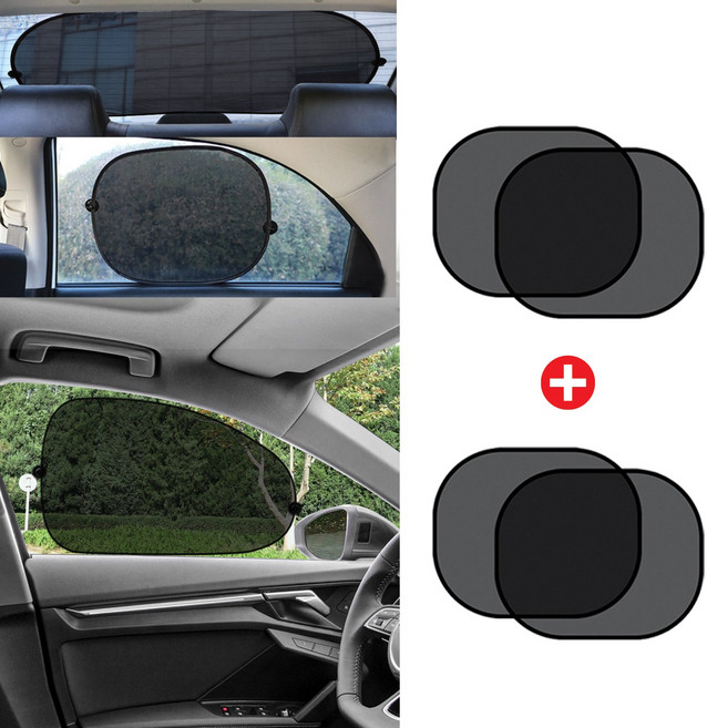 키미블랑 폭염비켜 차량용 창문 원터치 매쉬 햇빛가리개, 옵션1, 1개