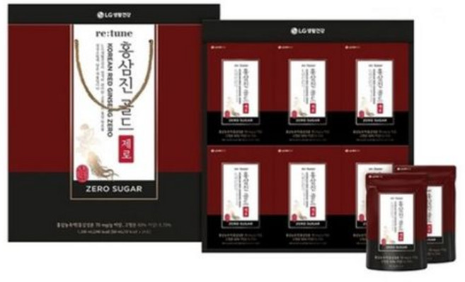 홍삼선물세트 리튠 홍삼진 골드 제로 추석 설날 명절 직원 회사선물, 50ml