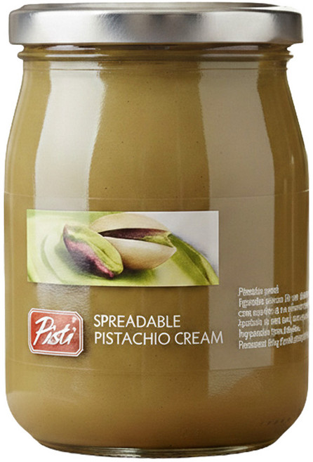 이탈리아산 파스타치오 스프레드 크림 SPREADABLE PISTACHIO CREAM 파스타치오 45% 함유 고소한 프리미엄 수입크람 베이킹 디저트용, 600g, 1개