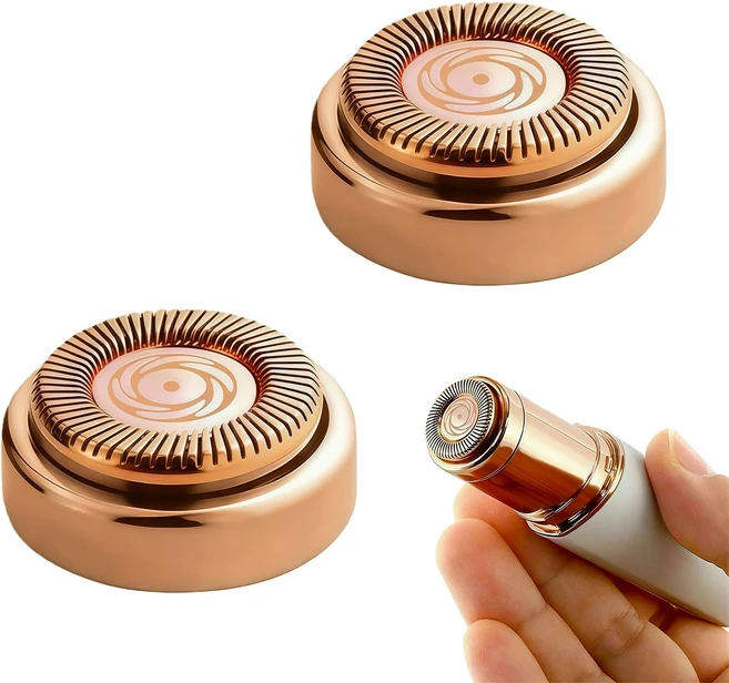 플로레스 교환날 면도기 여성 2개 세트 여성용 교체 헤드 로즈 골드 마무리 - 쿠팡