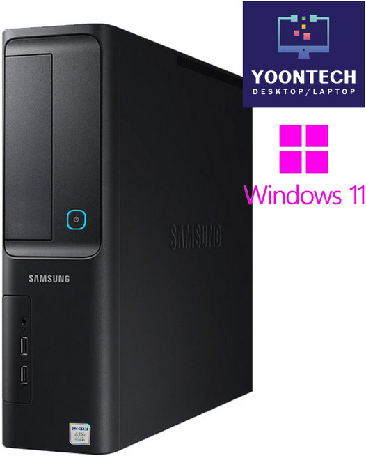 삼성 컴퓨터 본체 사무용 가정용 게임용 데스크탑 HDMI지원 윈도우10/11, i5-8400/8G/SSD240+500, 윤텍8세대슬림인텔