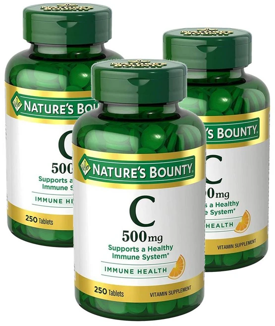 네이처스 바운티 비타민C 500mg Nature's Bounty Vitamin C Tablets, 3개, 250정 - 쿠팡