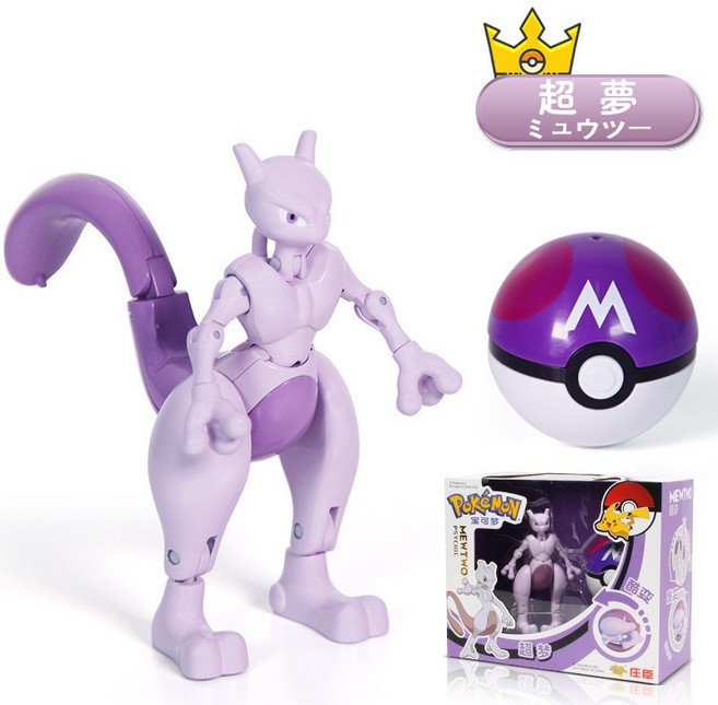 神奇寶貝 寶可夢 變形球 組合套裝, ZC8905超夢, 1個