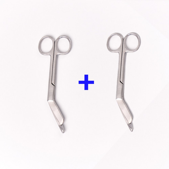 붕대 가위 간호사 14cm 2p 모음 일자형 병원 실습용 너스피아