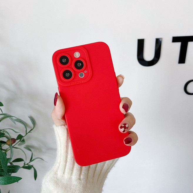 쁘띠마켓 풀커버 무지 실리콘 젤리 파스텔 아이폰 케이스