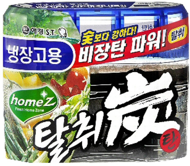 애경 홈즈탈취탄 냉장고용 탈취제, 140g, 10개