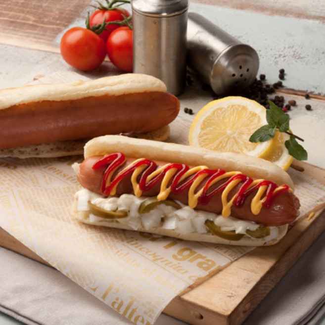 [온맘푸드] 수제로 만든 킹스 프리미엄 핫도그 치아바타, 185g, 10개