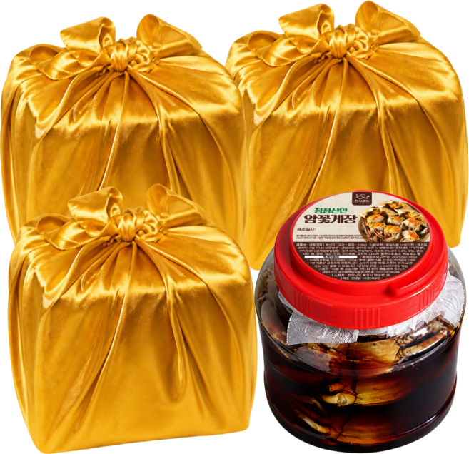 명품수산 서해안생물 알배기 암꽃게 간장게장 2kg 명품 선물용, 3개