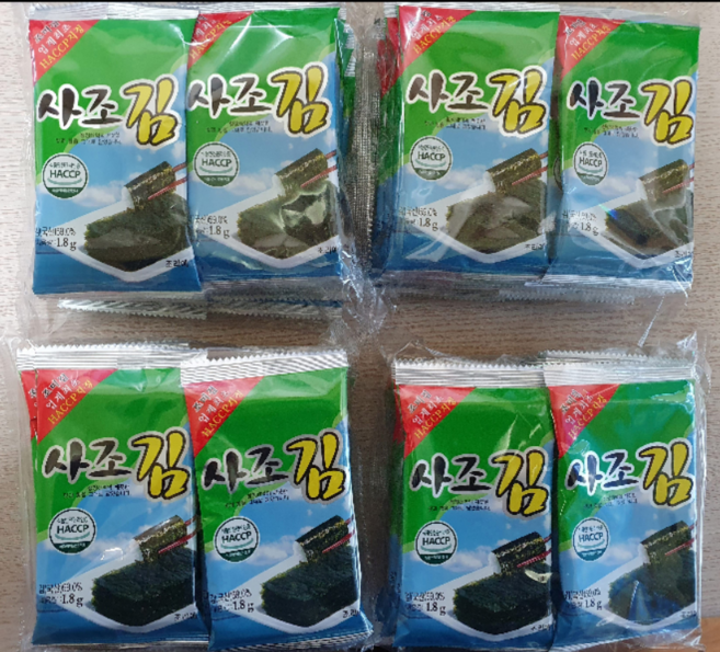사조 미니도시락김 6p, 1.8g, 40개
