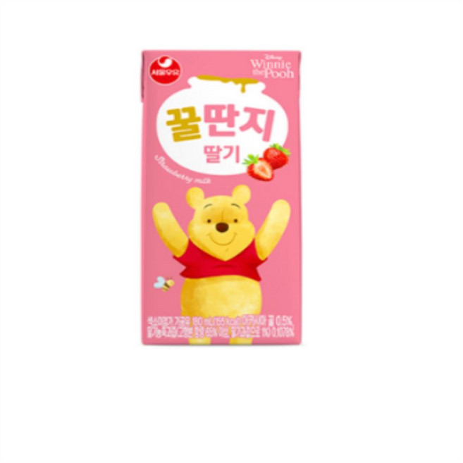서울우유 딸기꿀딴지 180mlx72팩, 180ml, 72개