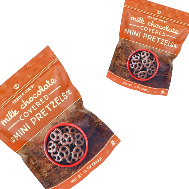 트레이더조 밀크 초콜릿 커버드 미니 프레즐 340g 2개