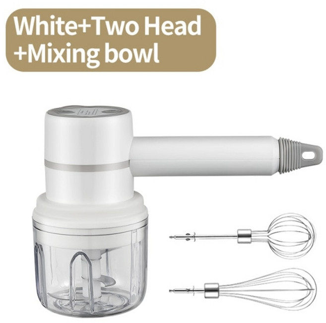 믹서기 웨이드 휴대용 핸드 스텐레스 홈푸드 드링크 초고속 미니믹스 익스플로어 키체라 전동, 흰색 3개 세트