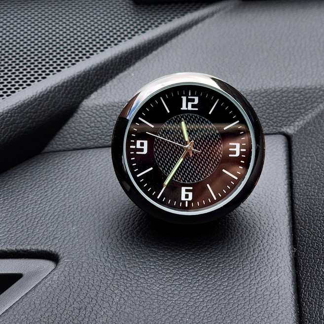 모하비 기아 로고 아날로그 클래식 시계 인테리어 대시보드 송풍구 부착형 자동차 실내용품, 아날로그 시계 단품(로고X)