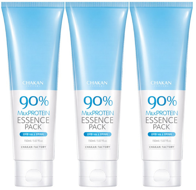 착한팩토리 상한머리 머리영양 강력보습 밀크단백질 90% 헤어 에센스팩 150ml, 3개