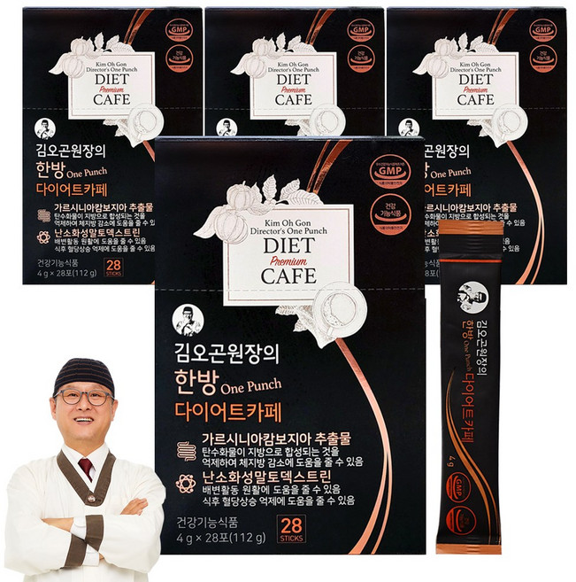 김오곤원장의 한방 다이어트 카페, 112g, 4개