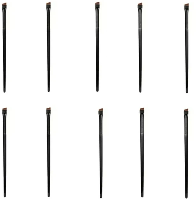 새로운 2 개/대 눈썹 윤곽 브러시 아이 라이너 휴대용 작은 각도 여성 메이크업, 02 10Pcs Small