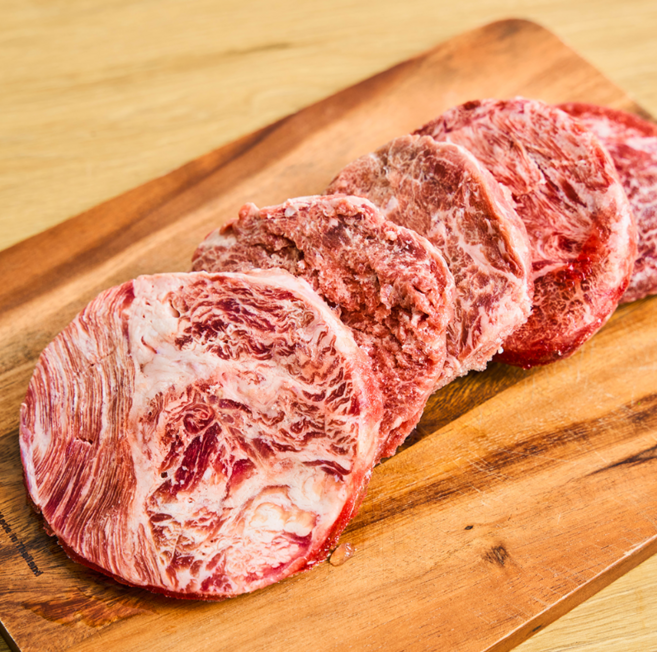 국내산 소고기 스테이크 모둠팩 등심+부채살+전각 6팩 900g, 1세트