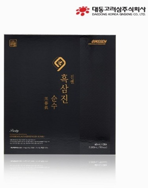 대동고려삼 진쎈흑삼진순수 60mlx30포쇼핑백동봉, 1개, 1정