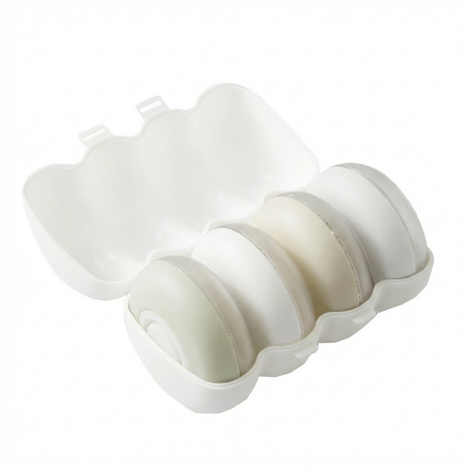 진우 여행용 공병 도넛모양 50ml x 4p 세트, 화이트, 1세트