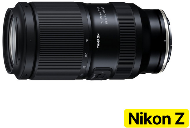 [지금사면 3년보증 + 5만P 증정] 탐론 70-180mm F/2.8 Di III VC VXD G2 A065Z 니콘 Z마운트 렌즈