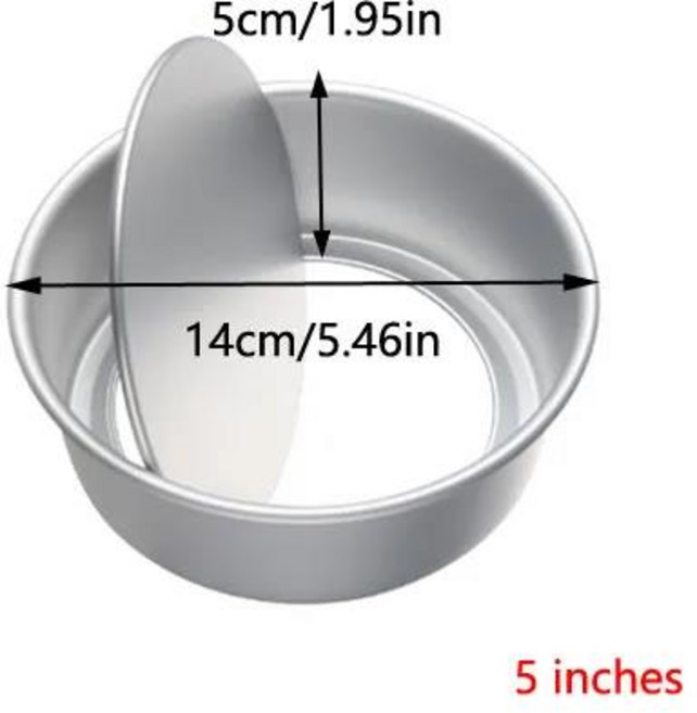 둥근 하트 모양 케이크 몰드 알루미늄 합금 논스틱 팬 무스 트레이 베이킹 탈착식 바닥 장식 도구, 05 5inch round