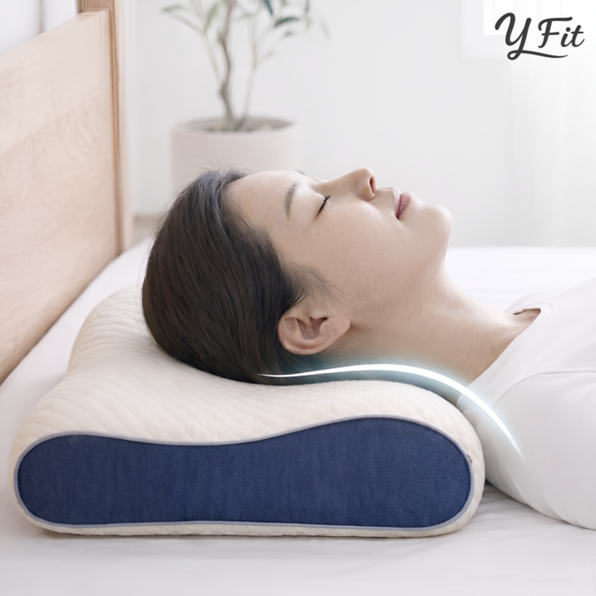 와이핏 경추베개 옆으로 자는 거북목 일자목 기능성 낮은 베개 64*40cm 화이트, 1개, 화이트 1개