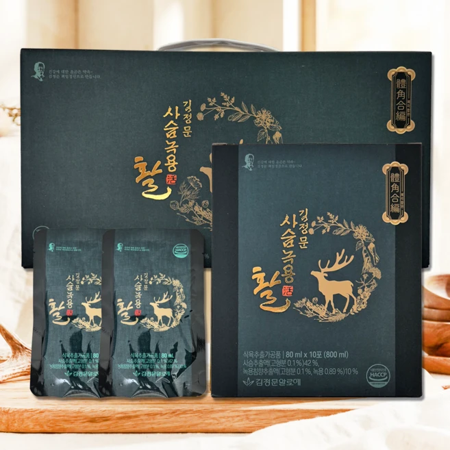 사슴녹용 활 김정문알로에, 80ml - 쿠팡