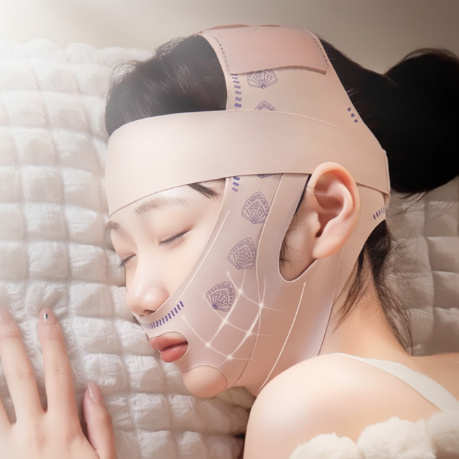 하임하이 업그레이드 V라인 페이스 리프팅 밴드, 3중 압박