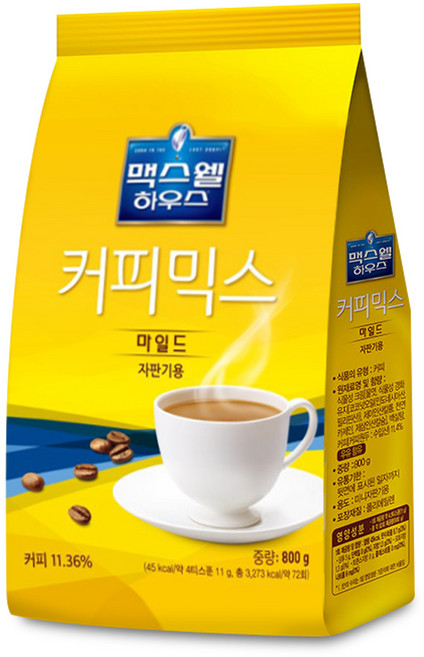 맥스웰 마일드 커피믹스 800g/자판기믹스 동서, 1개, 1개입, 800g