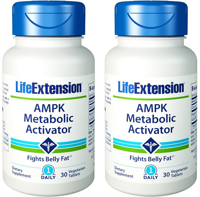LIFE EXTENSION AMPK鈣質補充錠, 30顆, 2罐