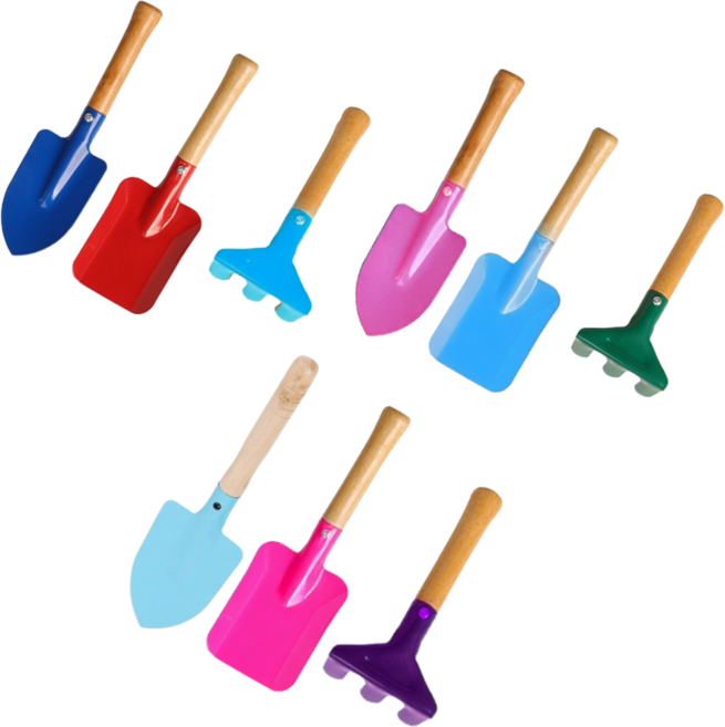 Mirsh 원예 도구 미니 모종삽 3종, C 타입, 3세트