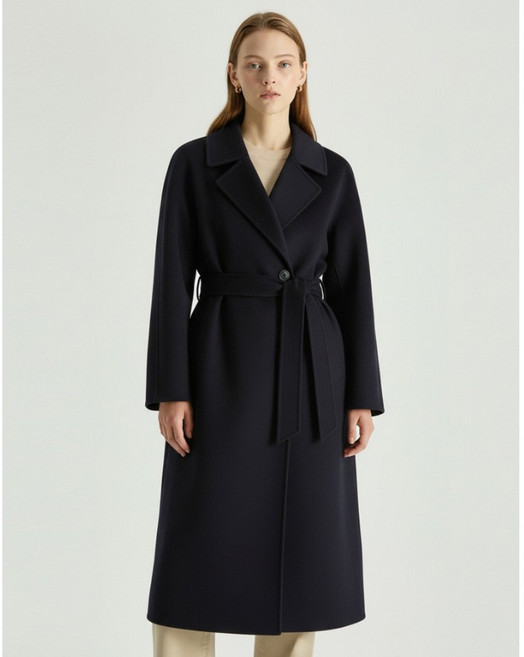 닥스 [High Wool Blend] 다크네이비 캐시미어혼방 롱코트 YMDLCO5D121N3