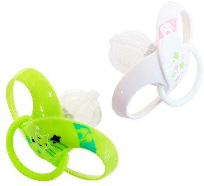 Rumble Tuff 安撫奶嘴-防塵秒收自動閉合, 1個, 圓扁形(初生), 圓扁形(初生)