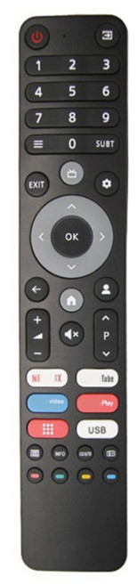 만능리모컨 DEXP VIO CHIQ용 범용 스마트 TV 리모컨 여러 모델용, 01 BLA INFRARED