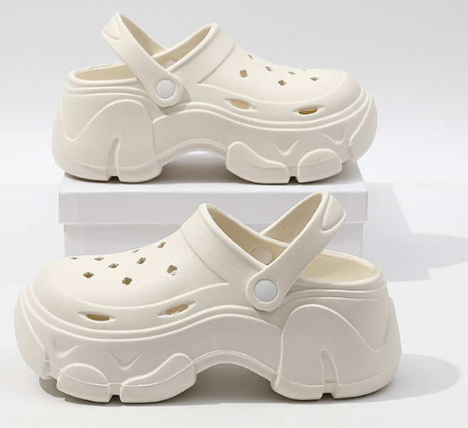 아르테리에 여자 8cm 통굽 샌들 슬리퍼 키높이 여름슈즈